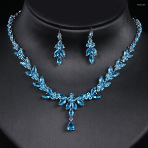 Necklace Earrings Set Femininity Two-piece Fashion Banquet Wedding Dress Accessories Jewelry For Women