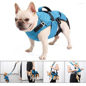 Dog Car Seat Covers 4-In-1 Function Chest Backpack Breathable Reflective Harness With Walking Lead Outdoor Puppy Handbag Pet Carrier