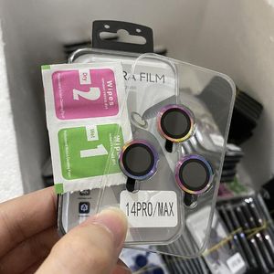 Kamera lens yüzüğü metal cam kapak için iPhone 15 14 13 12 11 Pro Max Mini Plus Ultra Temperli Cam Ekran Koruyucu Film Kartal Göz Kılıfı 2023