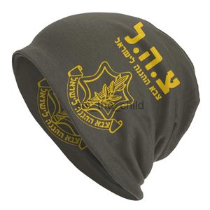 Czapki czapki/czaszki IDF Izrael Siły obronne czapki armii wojskowej Hip Hop unisex Outdoor Skullies czapki czapki sprężyna ciepłe dwukierunkowe czapkę dzianinową czapkę x0907