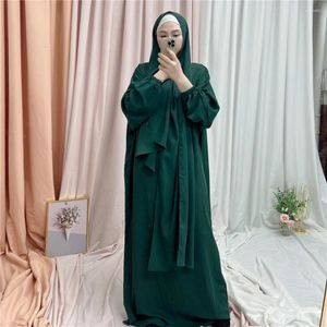 Ethnische Kleidung Abayas Khimar Hijab Kleidung Kaftan Dubai Abaya Frau Islamisches Gebetskleid Türkei Burka Muslimische Frauen Djellaba Saudi Ramadan