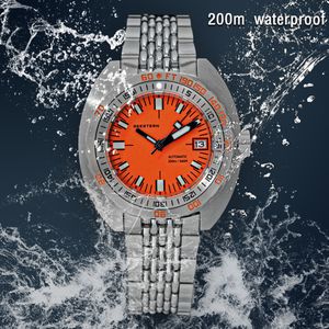 Orologi da polso Top Brand Orologio da sub da uomo SUB300T Meccanico automatico Vetro zaffiro Luminoso Data 200m Turno Bracciale Seestern Orologio da polso Retro 230907