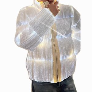 Piumino da uomo e da donna piumino parka Piumino luminoso a LED casual 90 piumino caldo soffice cappotto Top