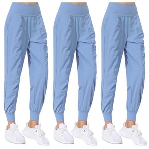 LL Pantaloni da Yoga da Donna in Tinta Unita a Vita Alta Set da Fitness per Sport Collant da Fitness Elastico per Sport all'Aria Aperta da Donna