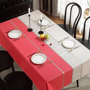 Toalha de mesa impermeável e à prova de óleo, toalha de mesa sem lavagem, café de alta qualidade