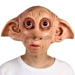 Party Masks Dobby Mask House-Ef Cosplay Costume Props Halloween Fancy Dress Party Headgear Meng Stay Lifelike Dress Up X0907
