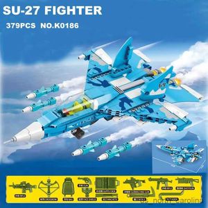 Blocks Military Fighter Model Battle Plane Army Jet War Building Blocks Aircrafted Weapon Kids Toys R230907