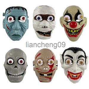 Maschere per feste 1Pc Halloween Creativo Terrore Cosplay Fotografia Prop Scheletro Vampiro Demone Forma Maschera divertente Mummia Maschera in plastica x0907