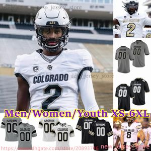 Niestandardowe S-6xl NCAA Colorado Buffaloes Football Jersey 12 Travis Hunter 2 Shedeur Sanders Ward Harris Mathis McLendon Wallace Antonio Milliner-Jones Alston Manns