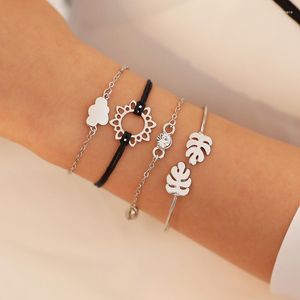 Link Bracelets Selling Fashion Jewelry Suit Bracelet Women's Four-piece Combination Wholesale