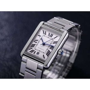 Superclone Tank Watch For Men Untra cienki 8,5 mm Auto mechaniczny ruch na rękę Fu4G Wysoka jakość auto uhr Montre cater luksus