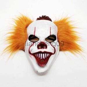 Party Masks Scary Movie Hard Plastic Mask Wig Party Costume Clown DC Mask The Dark Knight Cosplay Horror Joker Mask Prop Halloween x0907