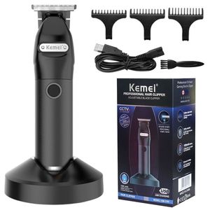 Elektriska rakare Corded Cordless Men Electric 100240V Hair Trimmer Professional Barber Clipper Beard Haircut Machine laddningsbar 230906