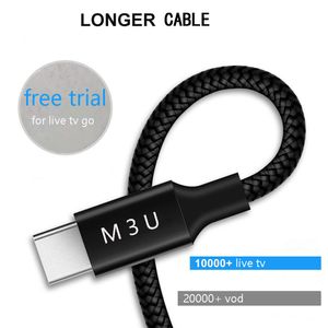 Cables ip line World TV Parts M3 U For Spain Germany France Turkey Sweden exyu Israel Support Android Smart TV Box Mobile free trial