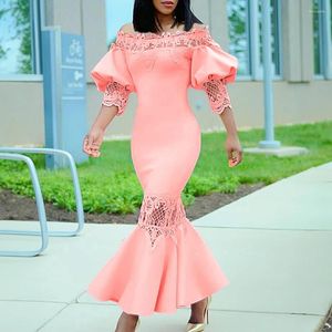 Sukienki w dużych rozmiarach Elegancka damska sukienka imprezowa 3xl Fishtail Mesh Envoidery na urodziny 2023 PROM Kobieta vestido