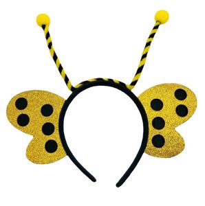 Ladybug Antenna Headband Fairy Wing Boppers Bee Butterfly Insect Hair Band Costume Accessory Unisex Adult Kids Halloween Birthday Gift