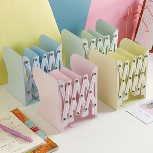 Objetos decorativos estatuetas cor retrátil estante usada para estantes ajustáveis com porta-canetas mesas material de escritório 230907