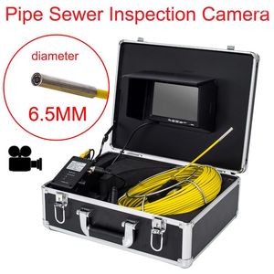 6.5MM 20-50m High Elasticity Cable Pipe Sewer Drain Snake Inspection 7" LCD DVR