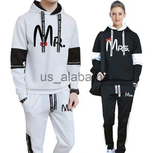 Tracksuits Masculinos 2022 Nova Chegada Casal Hoodie Outfits Pulôver e Sweatpants Clássico Outono Homens Mulheres Diariamente Casual Esporte Moda Jogging Terno X0907