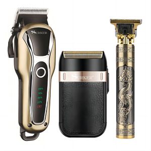 Electric Shavers Hair Clipper Professional Barber Set Rechargeable Cutting Machine Beard Trimmer Shaver Cordless Three Piece Suit 230906