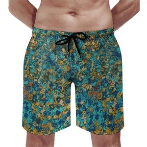 Herren-Shorts, Swirly, Barock, Fitnessstudio, Retro-Druck, klassisch, Strand, Herren, Grafik, Laufen, Surfen, bequeme Badehose, Geschenk