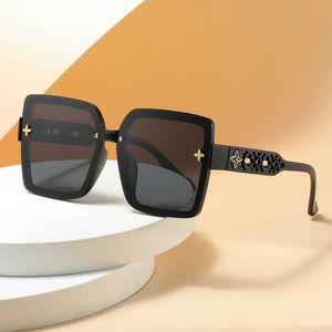 2023 New style square large frame hollow out women's polarized sunglasses Tiktok fashion personality trendy net red