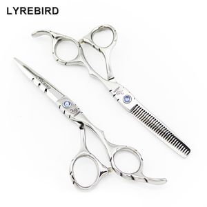 Sax Shears Hair 55 Inch 6 Japan Barber Cutting Blue Stone Shear Salon Tools Lyrebird 230906