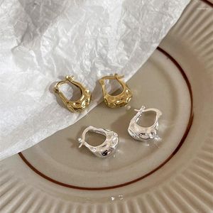 Hoop Earrings Wholesale Fashion Summer Vintage Accessories Jewelry Italian Chunky Korean Particular Style Silver Gold For Women