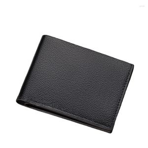 Card Holders Leather Men Student Holder Wallet Coin Package Bank ID Credit Business Bus Money Clip Bag Protection