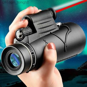 Telescopes 12x50 Monocular Telescope Long Range Zoom Bak4 Prism Telescop with Tripod Phone Clip for Hunting Outdoor Camping Q230907