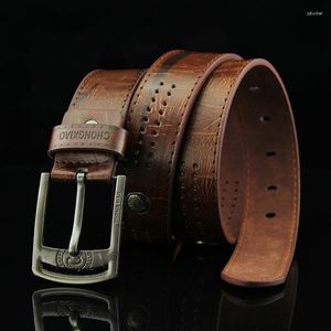 Belts Men Casual Waist Belt Hollow Rivet Punk Style Wide PU Leather For Fashion Strap Male High Quality Jeans Men's