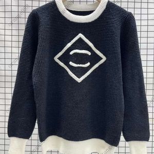 2023 Advanced Version Womens Sweaters France Trendy Clothing C Letter Graphic Brodery Fashion Round Neck Coach Channel Hoodie Luxury Brands tröja toppar