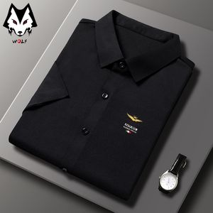 メンズカジュアルシャツKemeja Lengan Pendek Pria Baju Atasan Kasual Slim Fit Lengan Pria Musim Semi Panas 230907