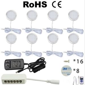 3 4 6 8 PCS LED Sob Luz Do Armário 12 V Luzes Da Cozinha com Interruptor guarda-roupa barra lâmpada casa Contador Vitrine Decoração lamps216g