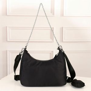 Wersja 3 w 1 nylon hobo 11 kolorów designerskie torby torebka luksusowa torba łańcucha ramię