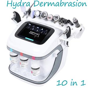 10 em 1 Hydra Machine Diamond Dermoabrasão Aqua Máquina de descascamento para levantamento de face Cuidados faciais de limpeza de pele