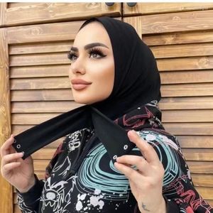 Ethnic Clothing Malaysia Style Instant Hijab With Bandange Muslim Women Polyester Cool Inner Headwrap One Size
