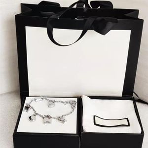 Designer Armbandkedja Silverstar Gift Butterfly Armband Toppkedjor Fashion Jewelry Supply275f