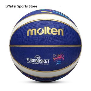 Balls Molten Size 7 Man's Basketballs European League Official Commemorative Outdoor Indoor Adults Basketball Free Gifts 230907