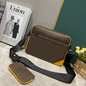 2023 neue 2 Farben Canvas Schultergurte für 3-teiliges Set Handtaschen Frauen Umhängetasche Echtes Leder Designer Dame Umhängetaschen Cross Body AAAAA