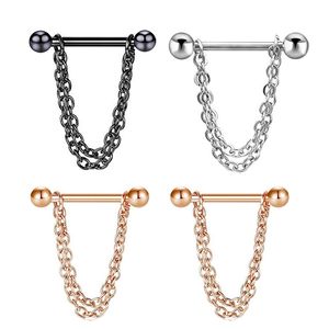 Sexy Nipple Ring Nipple Piercing Bars 316L Surgical Steel Body Piercing ANti-allergy Black Silver Gold Color Top Quality