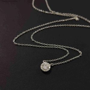 Pendant Necklaces Luxury Necklace Designer Shinning Big Round Zircon Crystal Charm Choker For Women Fashion Wedding Love Jewelry Q230908