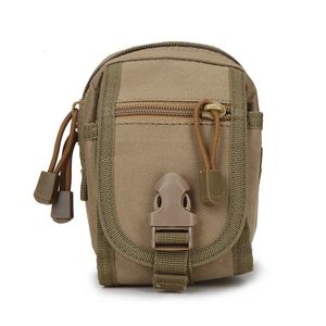 Sacos ao ar livre EDC Molle Bolsa Bolsa Dupla Camada À Prova D 'Água Militar Pacote de Cintura Homens Bolsa de Telefone Camping Caça Tático 230907