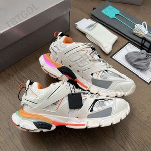 Designer Track 3.0 LED casual shoes breathable shock-absorbing sneakers leather training shoes nylon printed thick-soled sneakers 2023 new style NO472