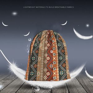 Подарочная упаковка Colorf Boho Цветочные сумки на шнурках Рюкзак Сумка в богемном стиле Племенное искусство Батик Бесшовный узор Спортивный спортивный мешок Строка Йога F Ot9Ti