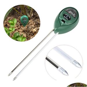 Andere Gartenbedarf Bodenfeuchtigkeitsmesser Thermometer 3 in 1 Pflanze Blume PH-Tester Detektor Luftfeuchtigkeit Lichttest Sensor Drop Dhgarden Dh4Ui