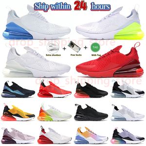 Outdoor 270 OG Running Shoes Max Sports Trainers 270s Tea Berry Volt Triple White University Red Habanero Branco Gradientes Barely Rose Betrue Sneakers Mens Mulheres 36-49