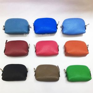 Whole Fashion Coin Purse Mini Wallet Soft TOGO Real Cowskin Genuine Leather Women Pouch Female Short Pocket Money Bag305f