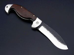 Top Quality A1919 Pocket Folding Knife 7Cr17Mov Satin Blade Wood/Steel Head Handle Outdoor Camping Hiking Fishing EDC Knives & Nylon Bag