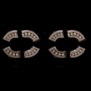 Vintage Channel Metal Stud Earrings Pearl Letters Dangle Earrings 18K Gold Charm Women Jewelry Birthday Love Gifts Earrings 925 Silver Halloween Jewelry